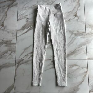 Alo Yoga White High Waist Airbrush Leggings Size Small